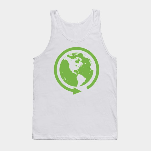 Recycling Globe Tank Top by SWON Design